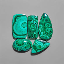 High Grade Malachite Cabochons Lot