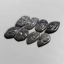 SIlversheen Obsidian Mughal Carvings Lot