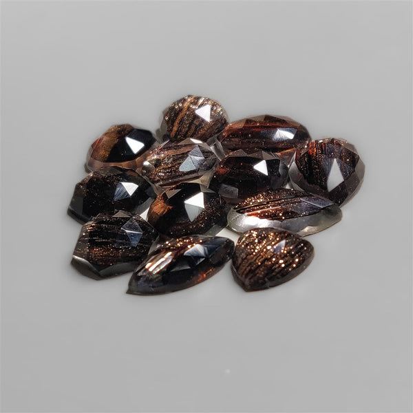 Rose Cut Dark Goldstones Lot