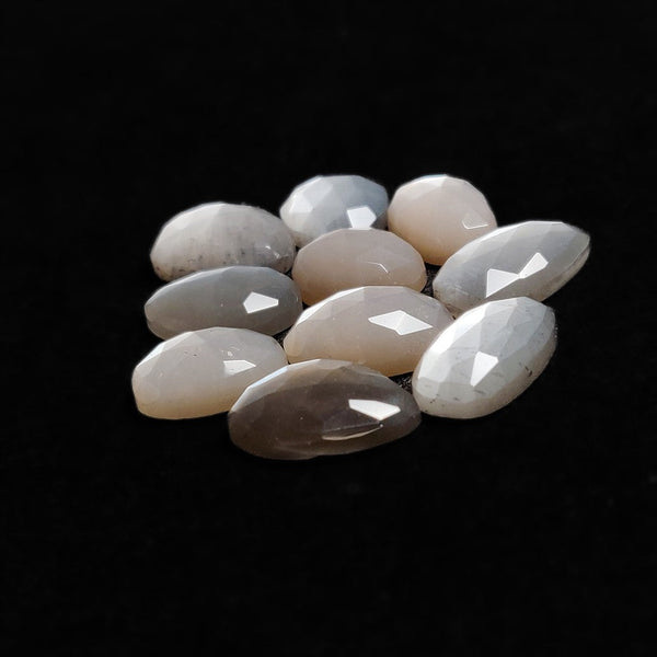 Rose Cut Grey Moonstones Lot