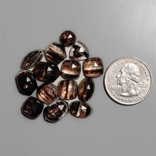 Rose Cut Dark Goldstones Lot