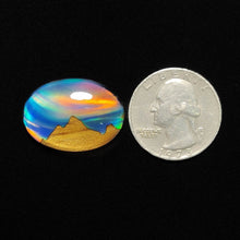 Handcarved Aurora Opal Doublets and Crystal Doublets 