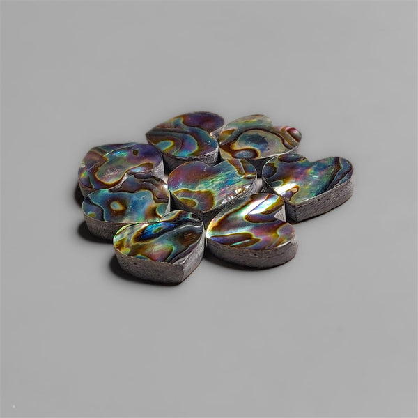 Calibrated Paua Shell Hearts Lot