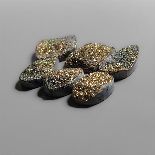 Rare Spectro-pyrite Druzy Lot