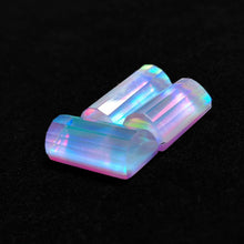 Step Cut Crystal And Aurora Opal Doublets Lot