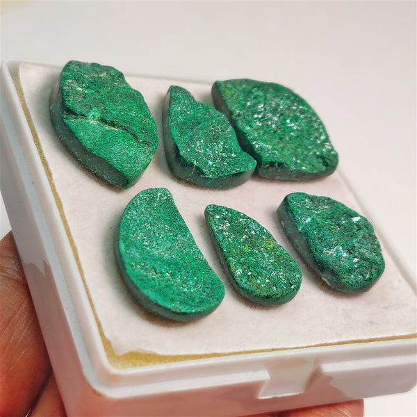 AAA Malachite Druzy Lot