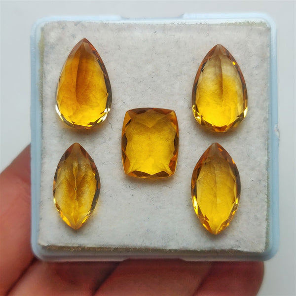 Faceted Citrines Lots