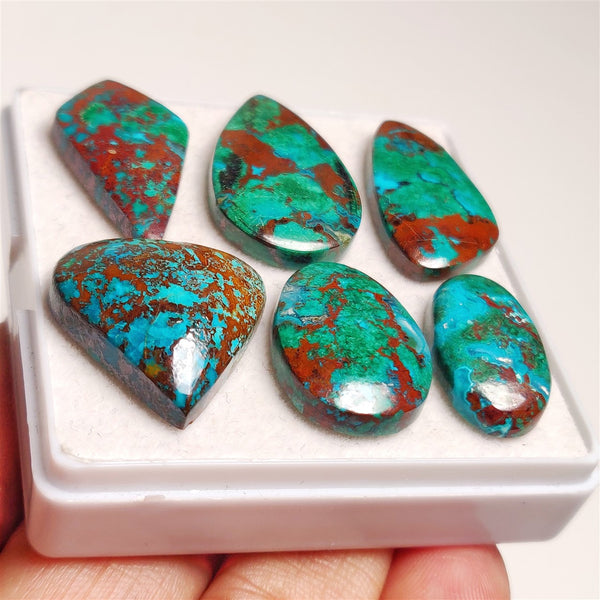 Peruvian Chrysocolla Cabs Lot