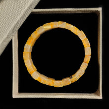 Star Golden Rutile Rectangle Beads Bracelet 7-14mm