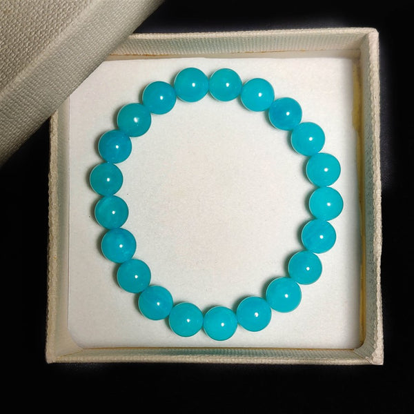 Ice Amazonite Beads Bracelet 9mm