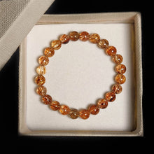 Copper Rutile Quartz Beads Bracelet 8mm