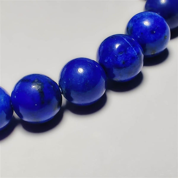 Lapis Lazuli Beads Bracelet With Pyrite Inclusion 8mm