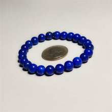 Lapis Lazuli Beads Bracelet With Pyrite Inclusion 8mm