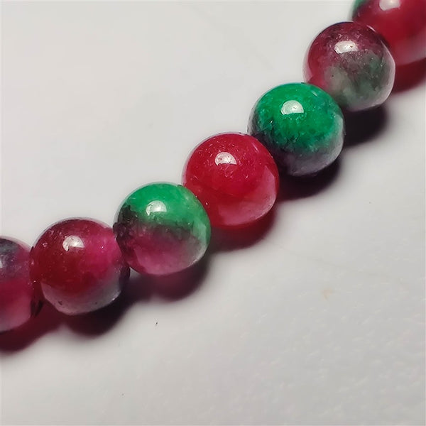 Ruby Zoisite Beads Bracelet 4mm