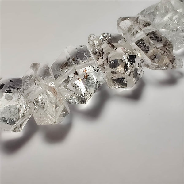 Raw Herkimer Diamonds Beads Line 4-11mm