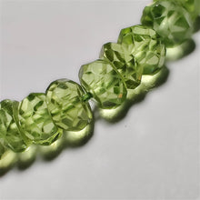 Faceted Peridot Beads Line 4mm