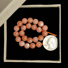 Peach Moonstone Beads Line 8mm