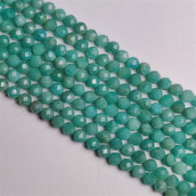 Faceted Peruvian Amazonite Beads Line 3mm