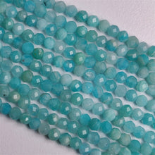 Faceted Peruvian Amazonite Beads Line 2mm