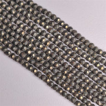 Faceted Pyrite Beads Line 2mm