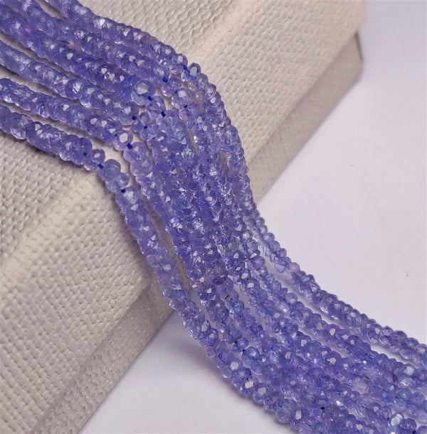 Faceted Tanzanite Beads Line 2mm