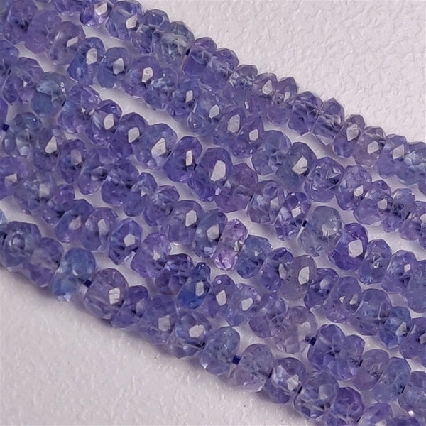 Faceted Tanzanite Beads Line 2mm