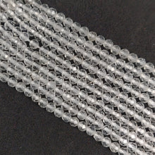 Faceted Himalayan Quartz Beads Line 3mm