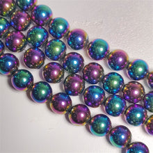 Titanium Coated Hematite Beads Line 8mm