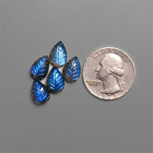 Handcarved Labradorite Leaves Lot