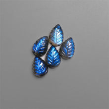 Handcarved Labradorite Leaves Lot