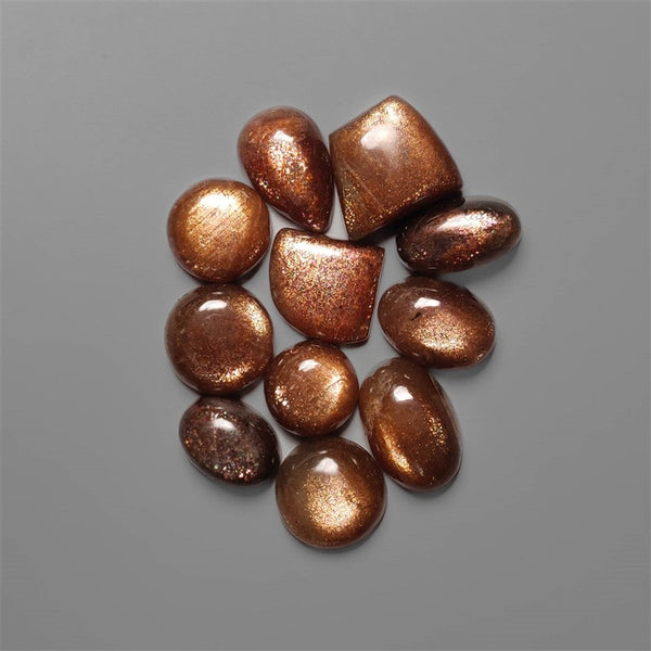 AAA Copper Sheen Sunstone Cabochons Lot