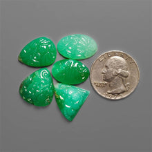 Australian Chrysoprase Mughal Carving Lot