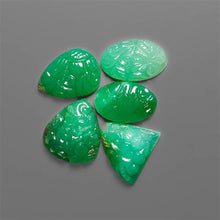 Australian Chrysoprase Mughal Carving Lot