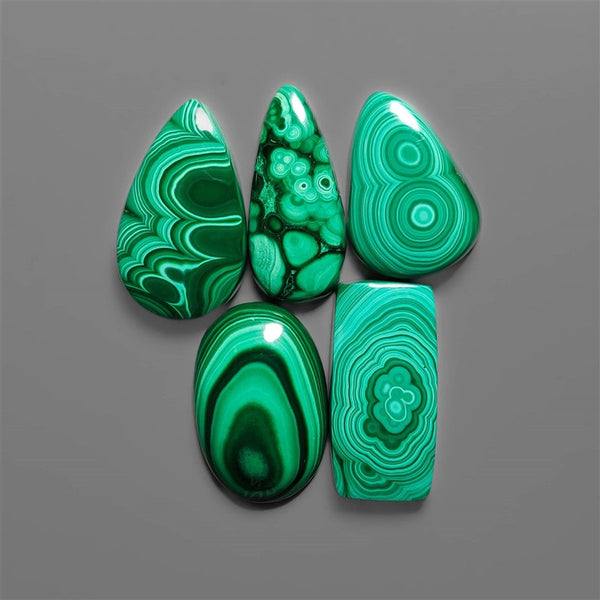 Malachite Cabochons Lot