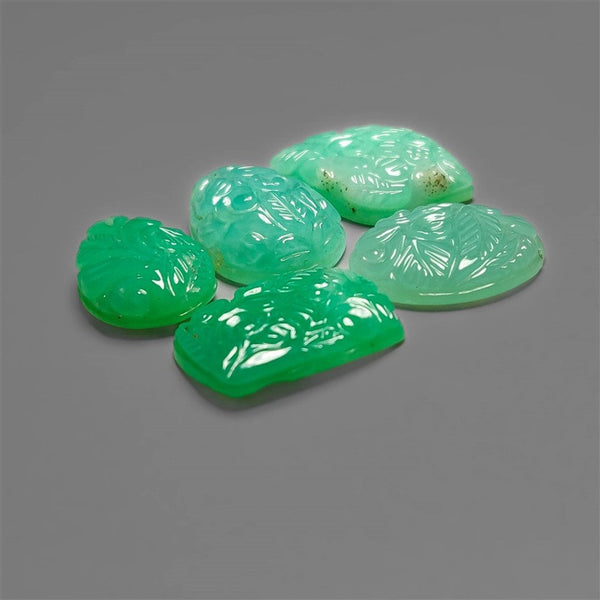 Australian Chrysoprase Mughal Carving Lot