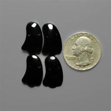 Handcarved Black Onyx Ghosts Lot