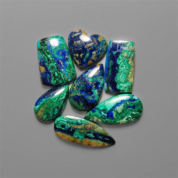 Morenci Azurite Malachite Cabochons Lot