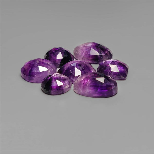 Rose Cut Trapiche Amethyst Lot