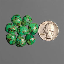 Rose Cut Mohave Green Turquoise Lot