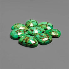 Rose Cut Mohave Green Turquoise Lot