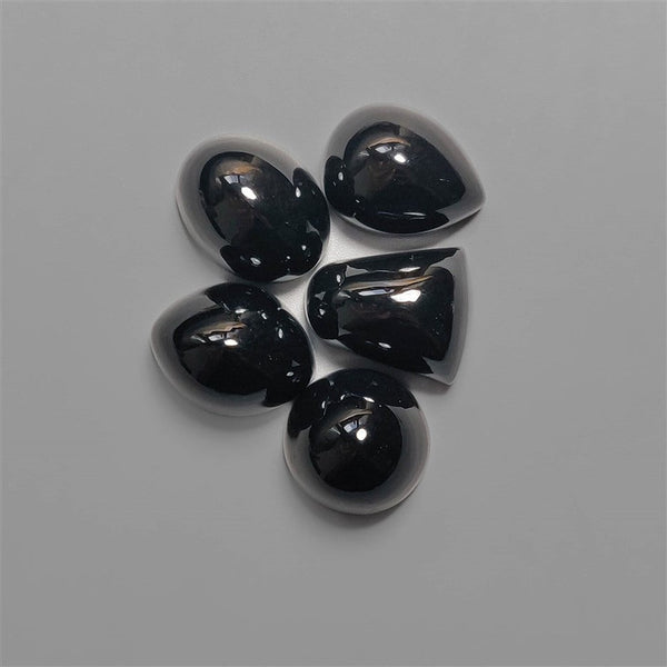 High Dome Black Onyx Cabochons Lot