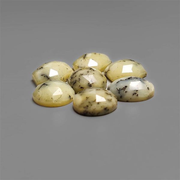 Rose Cut Dendritic Yellow Opal Lot