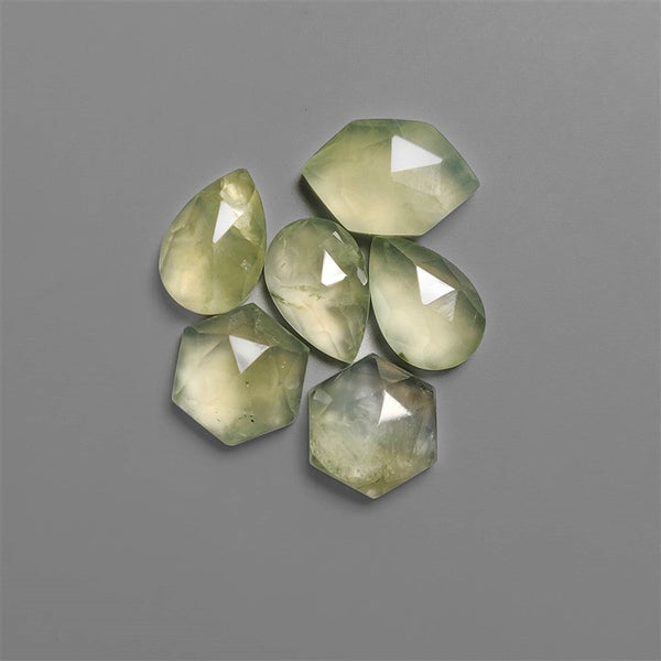 Rose Cut Prehnite Lot