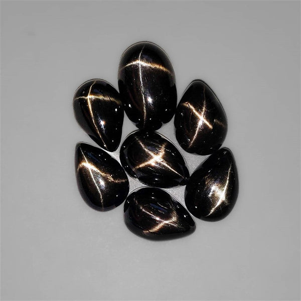 Black Star Diopside Cabochons Lot