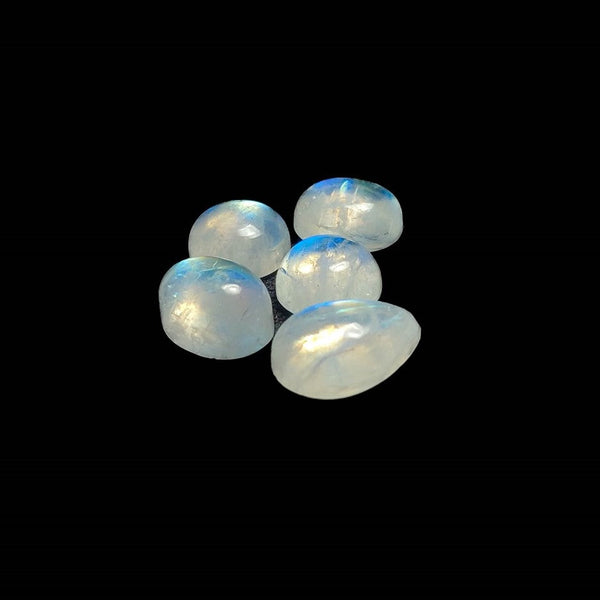 High Grade Rainbow Moonstone Cabochons Lot