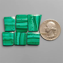 High Grade Malachite Cabochons Lot