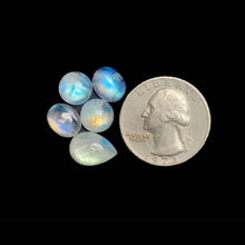 High Grade Rainbow Moonstone Cabochons Lot