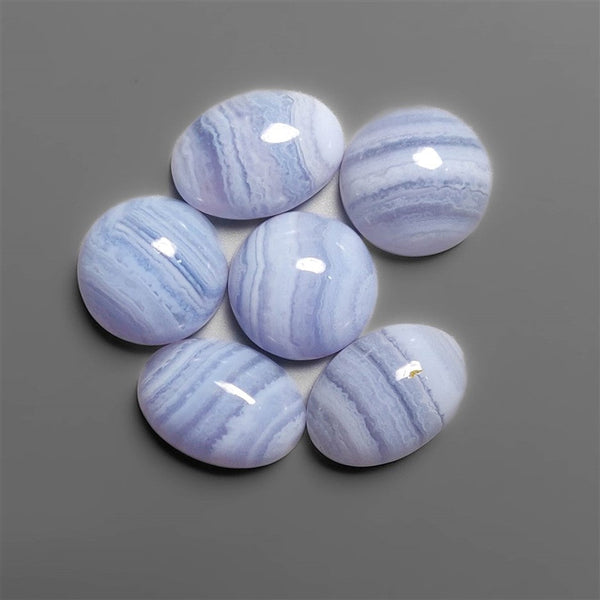 Blue Lace Agates Cabochons Lot