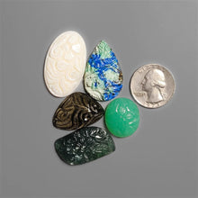 Mix Mughal Carvings Gemstones Lot