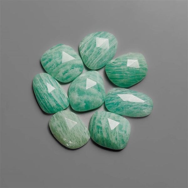 Rose Cut Peruvian Amazonite Lot